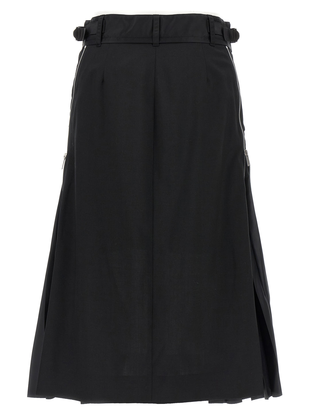 Sacai Cargo Mix Skirts - Black | 26bc2a4ac6269a7296983cadf6444e5025630f65
