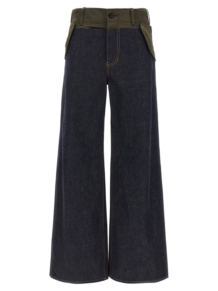 Sacai Denim Pants Jeans - Multicolor | 26269fc270abbac754447af75ab8360297f8ab2f