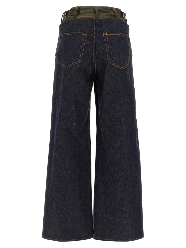 Sacai Denim Pants Jeans - Multicolor | 1b94e4f0a2519e6051dc8cfa0f3feca766017afa