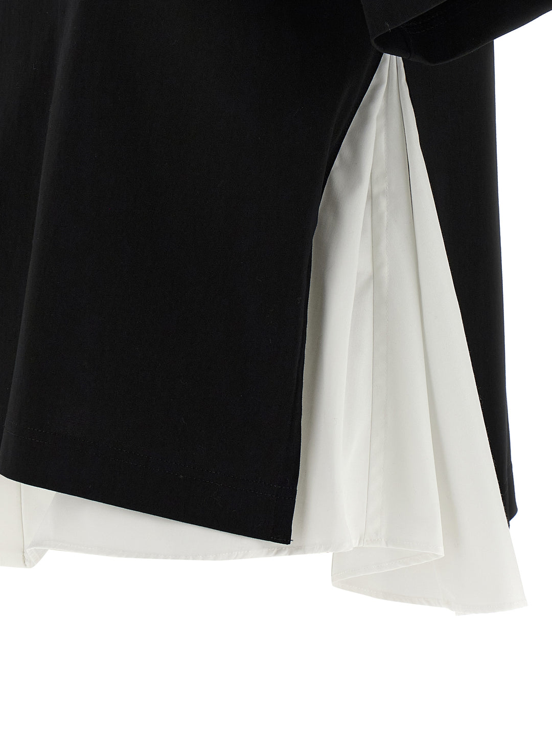 Sacai Double Layer T-shirt - White/Black | 4cfef84693d21d752b81f602f81eb51d8a89a2aa