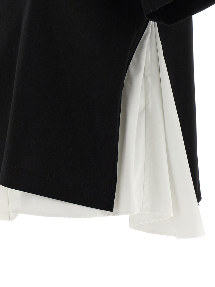 Sacai Double Layer T-shirt - White/Black | 4cfef84693d21d752b81f602f81eb51d8a89a2aa