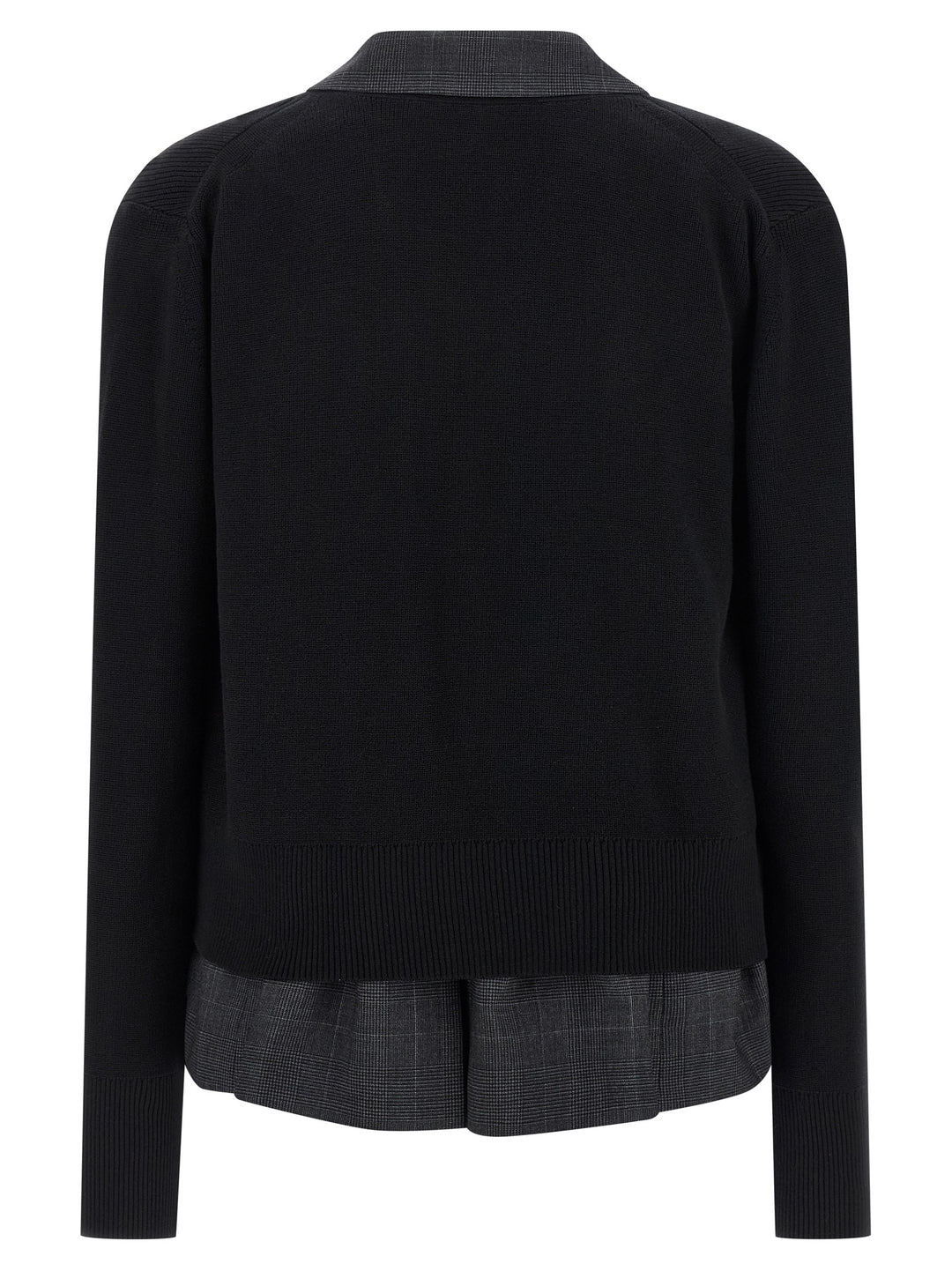 Sacai Double Layer Cardigan BlazerS - Black | f4e0aa4cdd5061337684dd469de58016ddfa8e77
