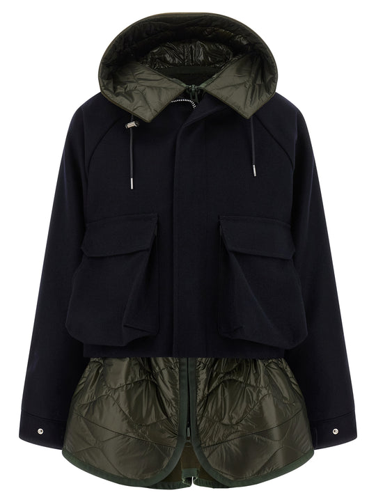 Melton Puffer Jackets Multicolor