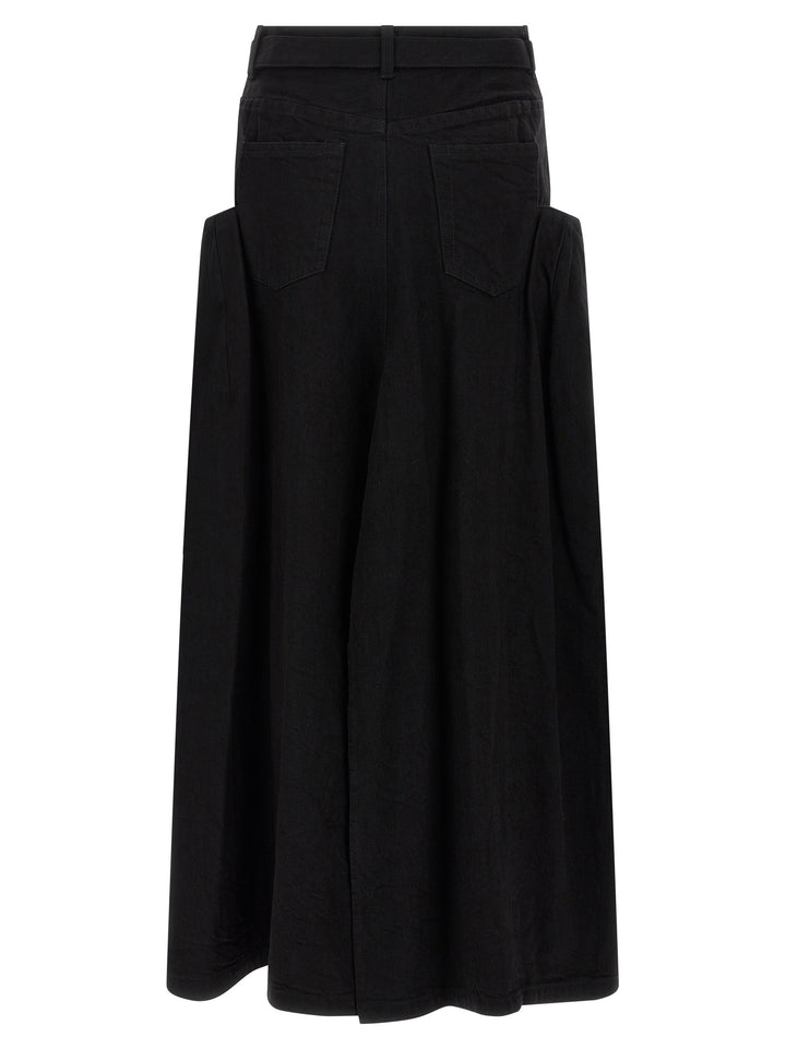 Sacai Denim Skirt Skirts - Black | cbeb1cea350473febfff672ef24f4348c974764f