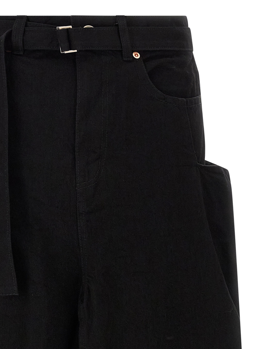 Sacai Denim Skirt Skirts - Black | f67266a052c154a66e14b1154082329088ddb927