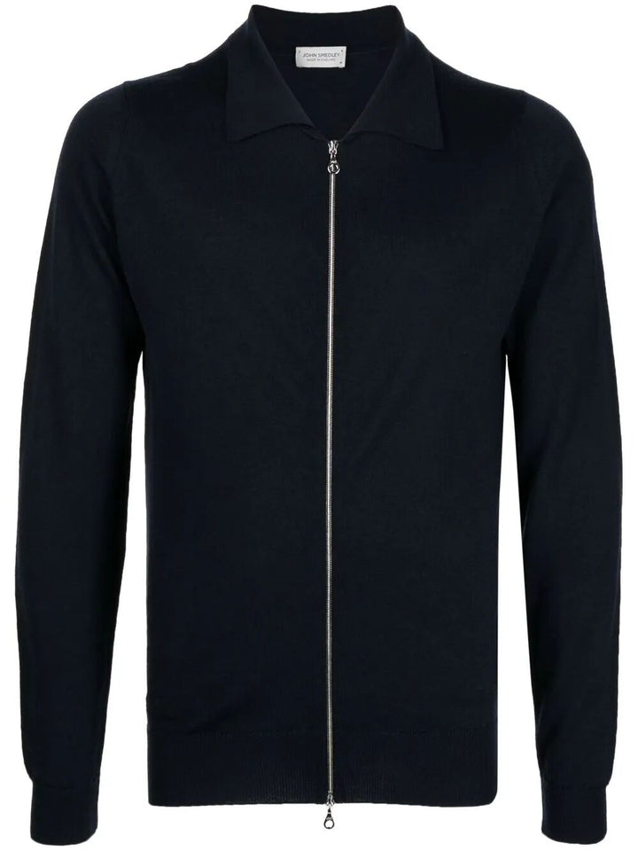 John Smedley Full zip - Blue | 898c6e806fdc05e01a9492ca40f176ff4a335d58