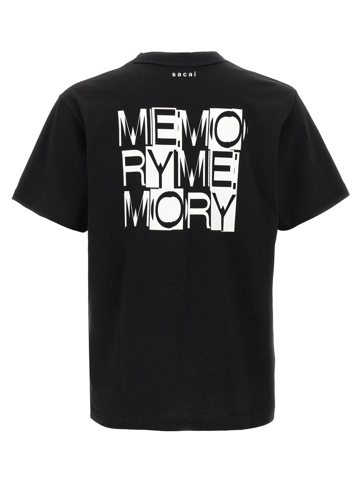 Sacai Memory T-shirt - White/Black | 6adfe26ad614a87ae18facf9c94e0c8b8afc5c6d