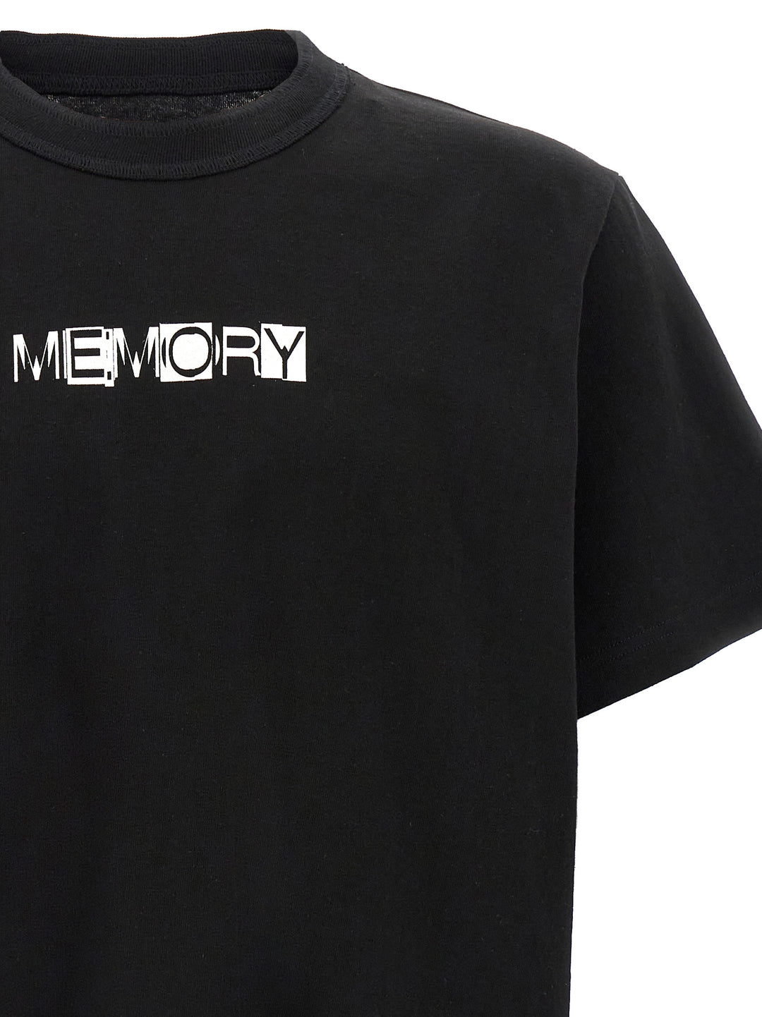 Sacai Memory T-shirt - White/Black | 41a4f4ed50007bcfba4c60b17e3fad24644fc959