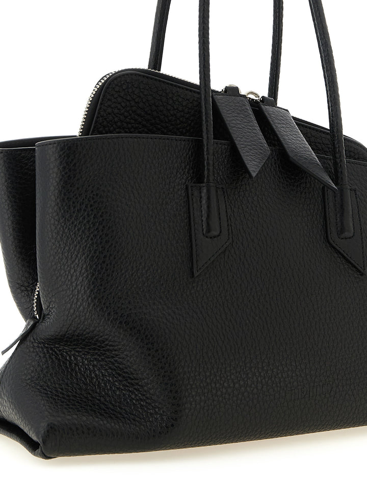 The Attico La Passeggiata Medium Shoulder Bags - Black | eaf56d1f5e979191223063e476ca5a8e347cf675