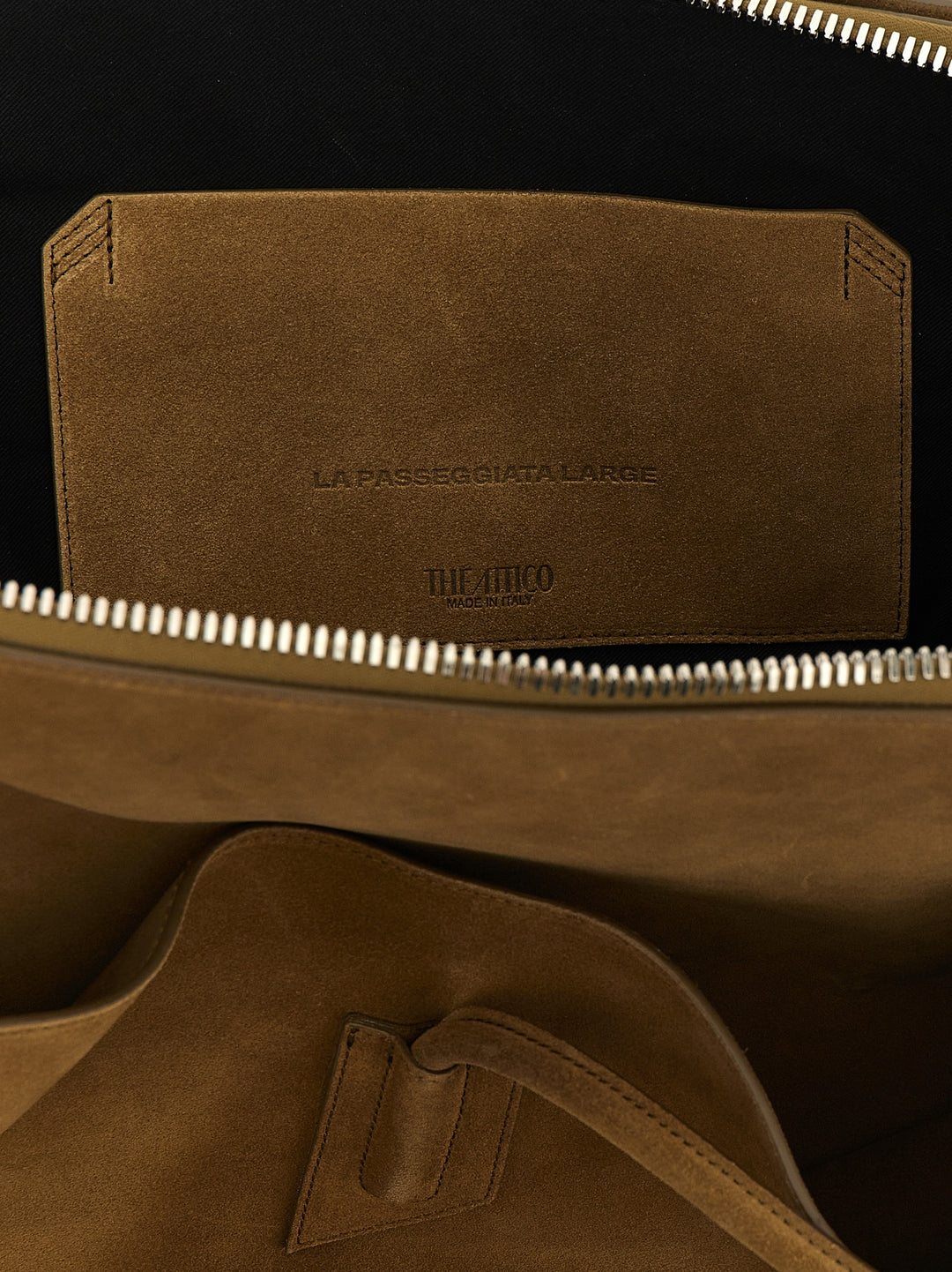 The Attico La Passeggiata Large Shoulder Bags - Brown | ed4f65436eb37febe1ede52f7f2e2c7e8d852ba2