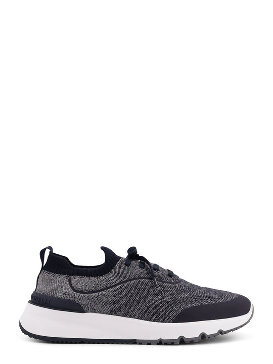 Low-Top Cotton Knit Sneakers