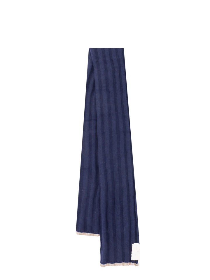 Brunello Cucinelli Scarfs - NAVYCAMEL | 8ed69d1339889c0708c4c5caba104a34aa086866