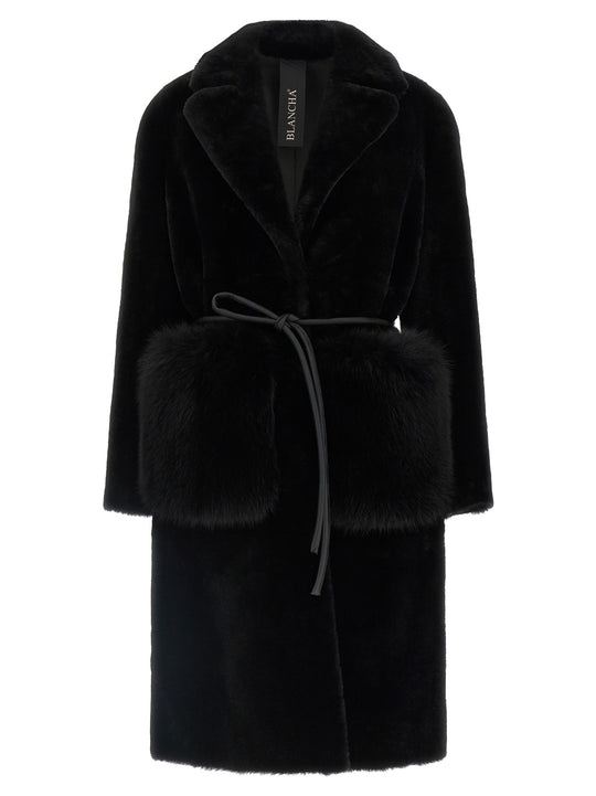 Merino Straight-Volpe Fur Black
