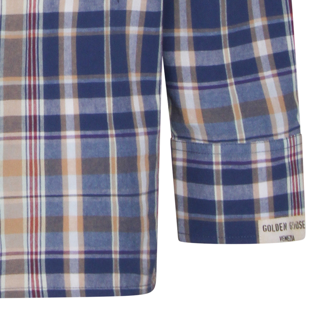 Golden Goose Shirts - NEW WHEAT/INDIGO BLUE/OLD RED | f3f98551d8d72295df3d94c9c9bfad5c48faf4e5