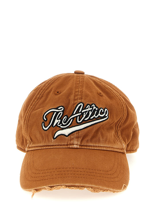 Logo Embroidery Hat Hats Brown