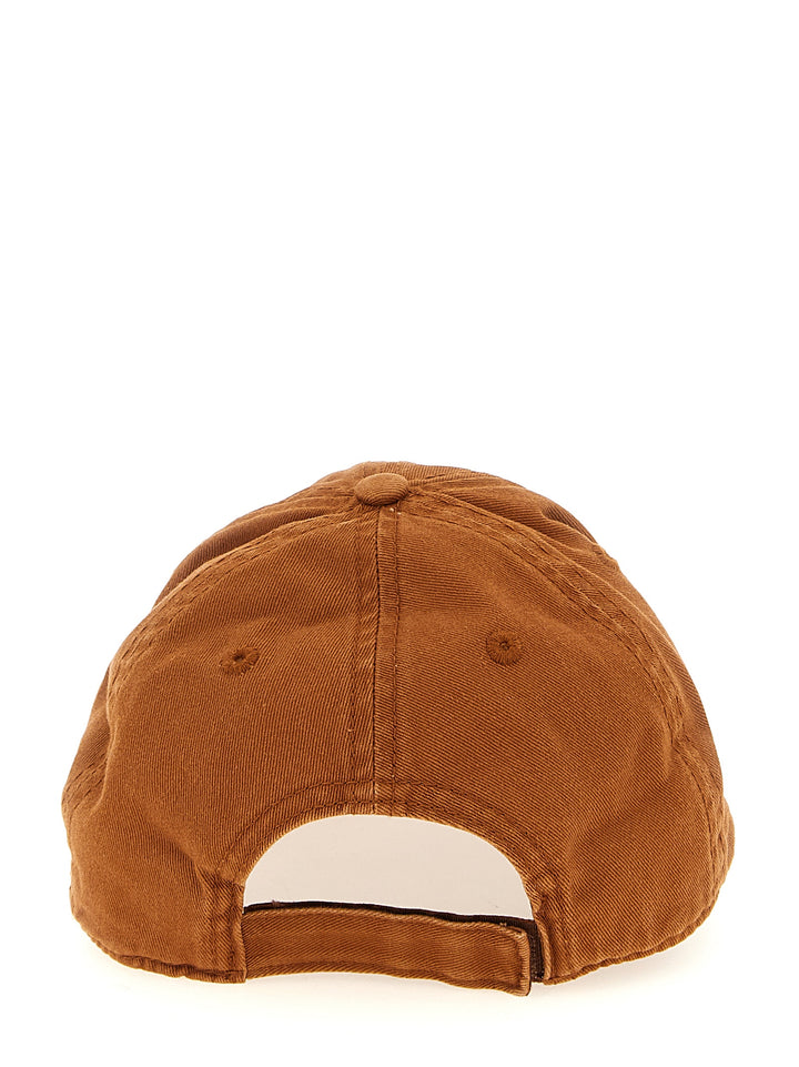 The Attico Logo Embroidery Hat Hats - Brown | 4bf781ad7e1a65ec7c0864d88bb94fffe0a7db74