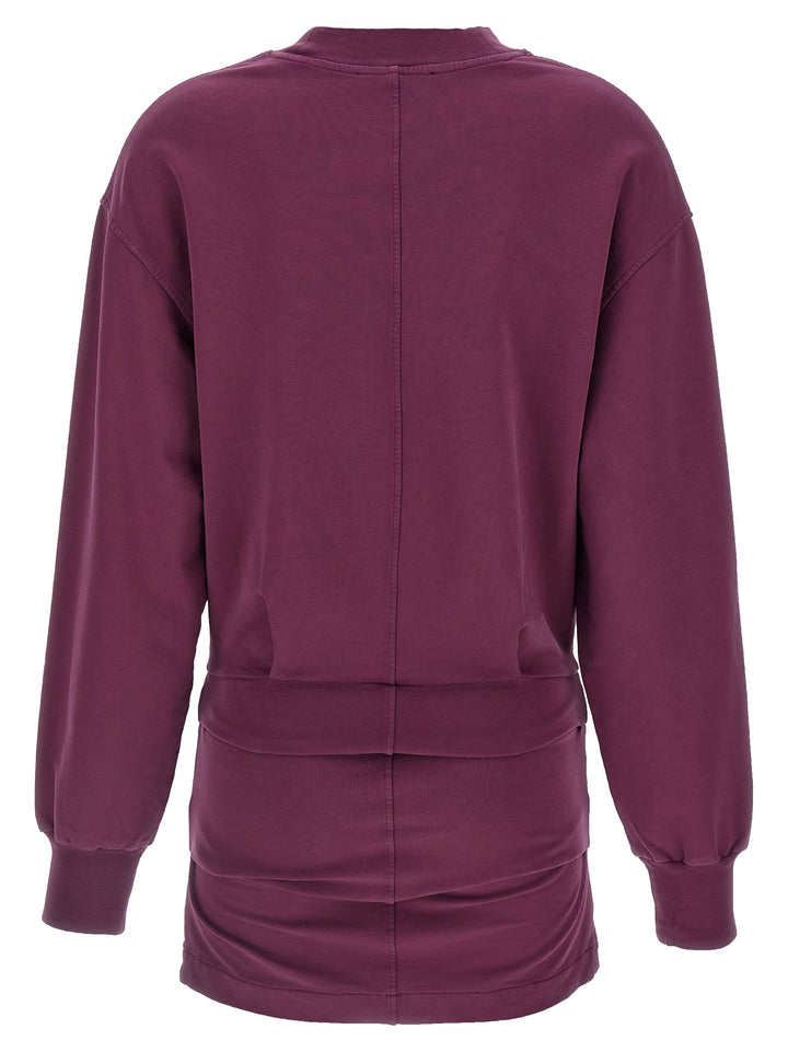 The Attico Draped Mini Dress Dresses - Bordeaux | 761d9d6663be22d6e17175404124598e7c8e1b61