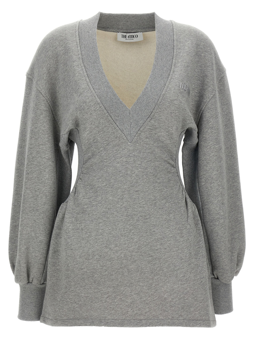 The Attico Sweatshirt Dress Dresses - Gray | 923a07873274b9cd149c032a4b83920fc0cf9690