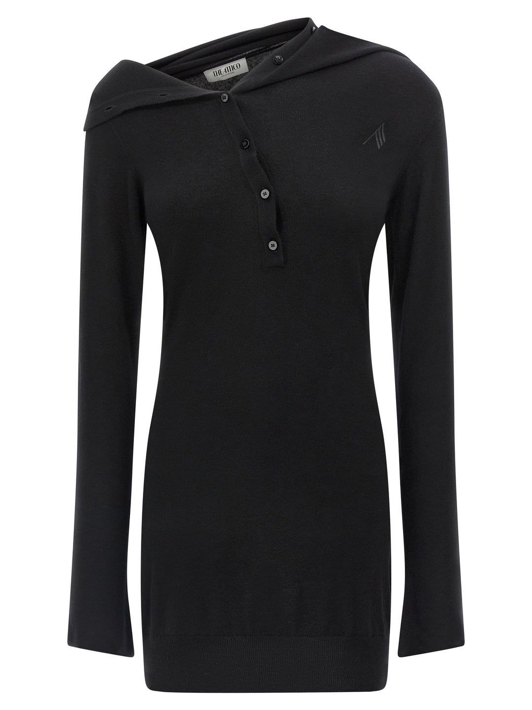 The Attico Cashmere Wool Dress Dresses - Black | ad22380a1b59e9083752b4b012e9e8622b2252c8