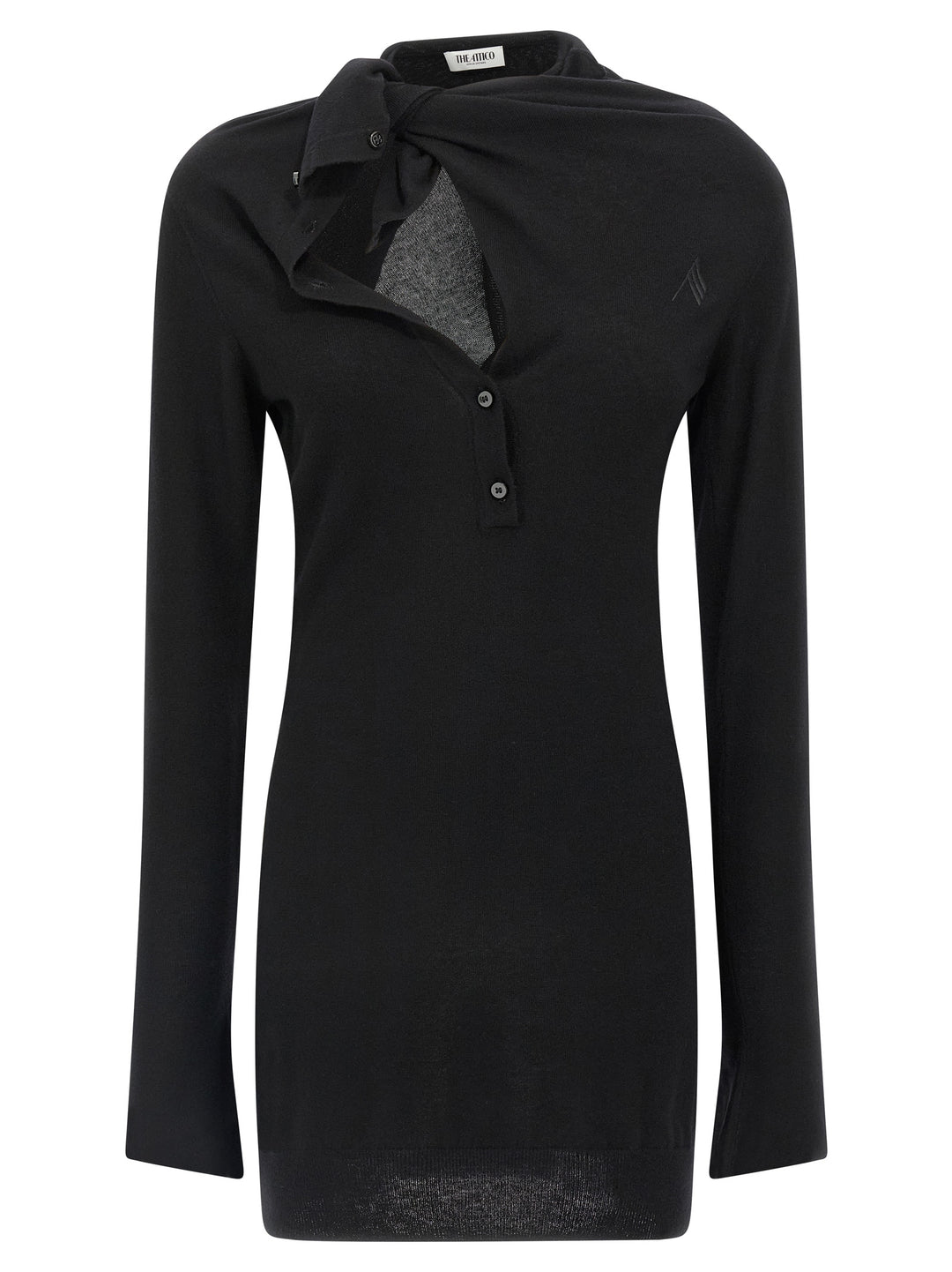 The Attico Cashmere Wool Dress Dresses - Black | 0ba5890833d36566fc99c684ec9a3fe05c2f509b