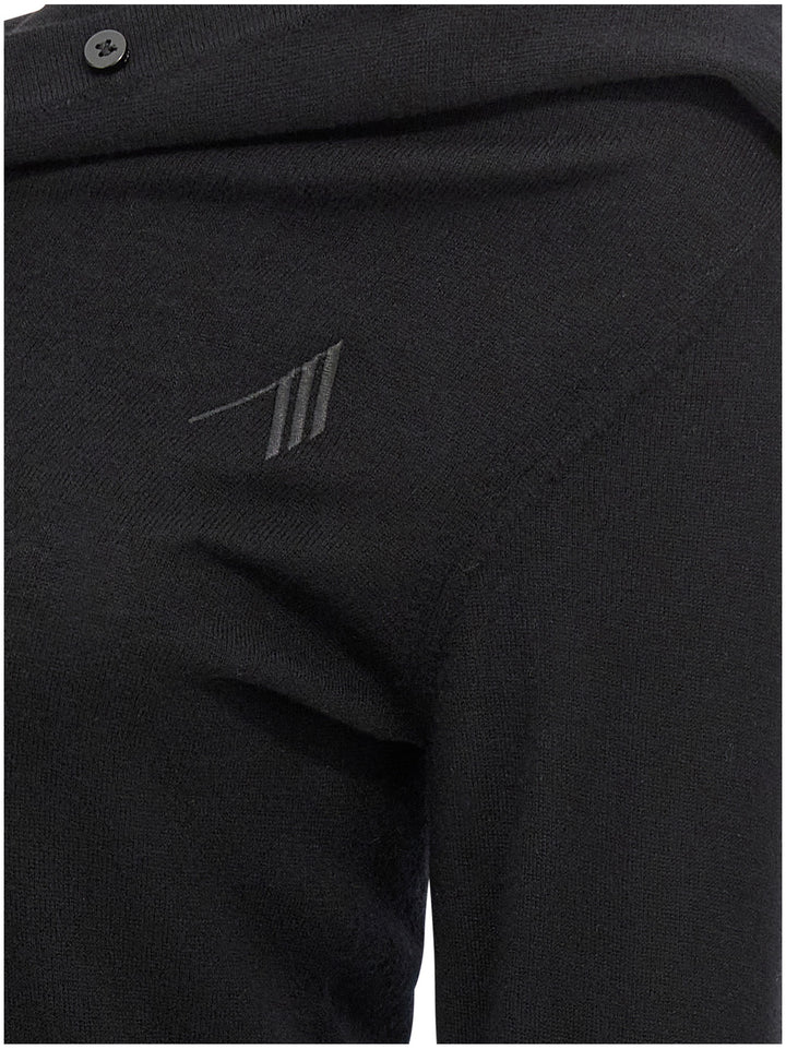 The Attico Cashmere Wool Dress Dresses - Black | 33544fce10b76722bf0a53bac866d8141e58b749