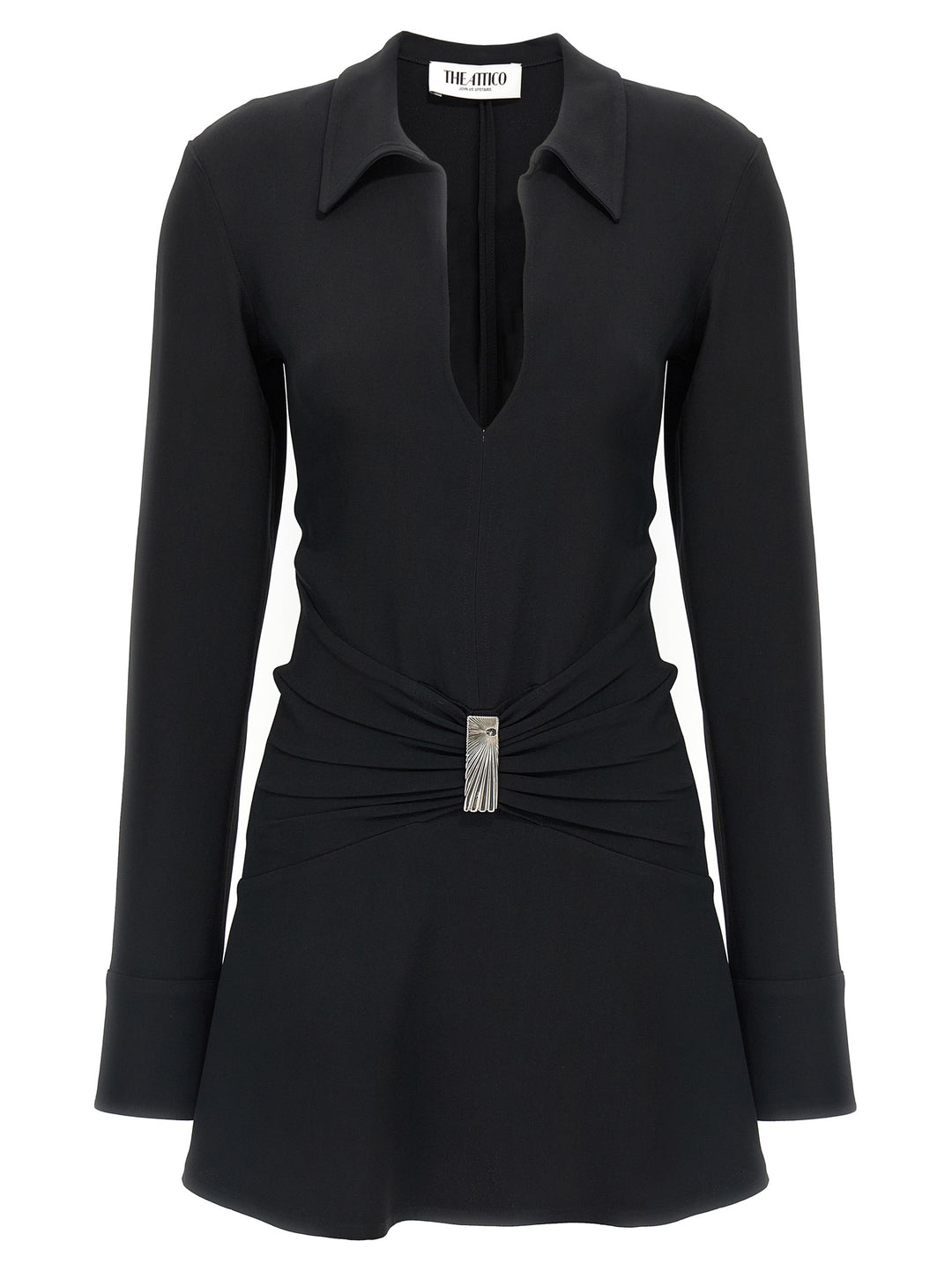 The Attico Mini Polo Dress Dresses - Black | d13980b220d1cb26356b49b2f4c0742fa20374a5