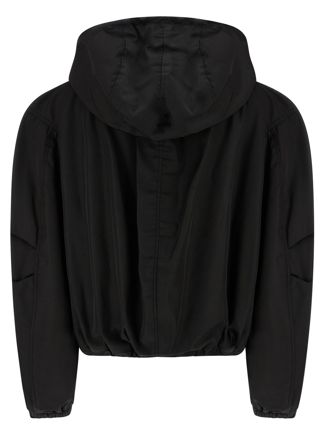The Attico Maxi Hood Bomber Jacket Puffer Jackets - Black | 488f76d383b3cc7b917ea529b474d361b51d0427