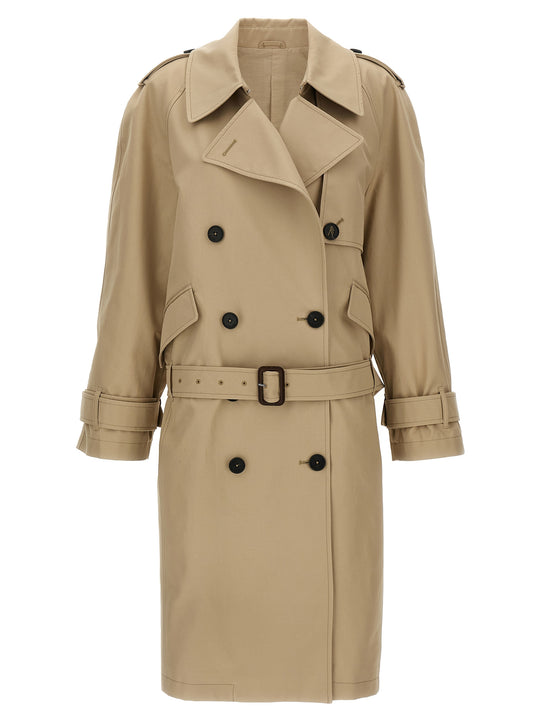 Cotton Trench Coat Coats And Trench Coats Beige