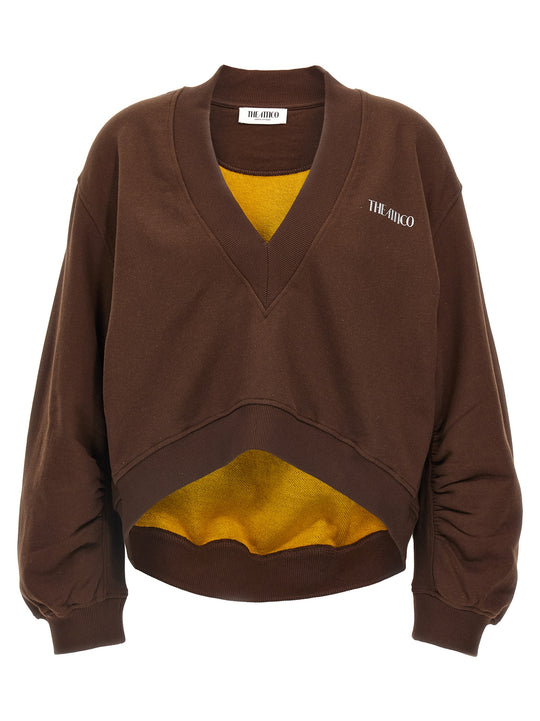 3d Logo Sweatshirt Brown