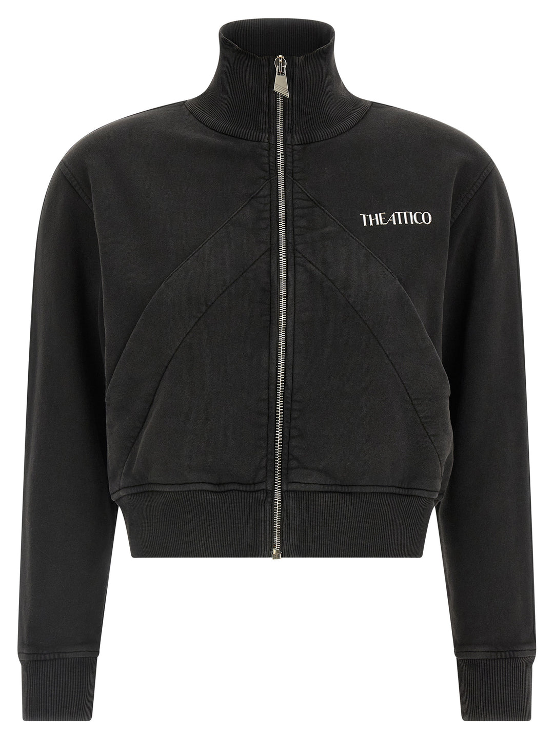 The Attico Zip Sweatshirt - Black | 3dde137877c756c84d2fcc57d9c9e649681fba0b