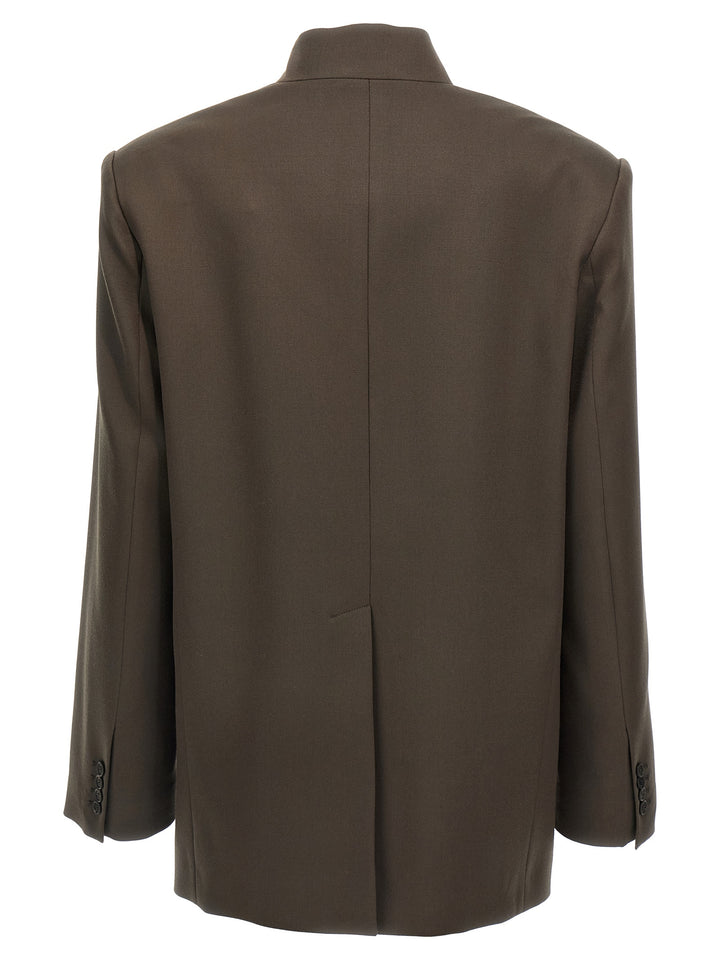 The Attico Maxi Shoulder Strap Blazer BlazerS - Brown | 4439df451d05da3638365eaf57eaac8e29ab2462