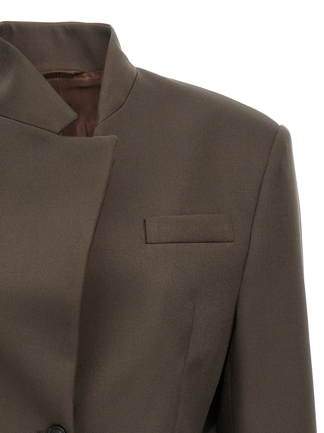The Attico Maxi Shoulder Strap Blazer BlazerS - Brown | ec366c3699654929bfc5a6f85516308f789fa5b2