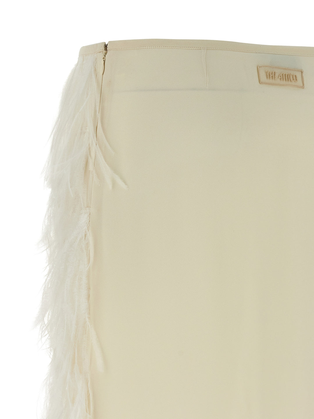 The Attico Ostrich Feather Skirt Skirts - White | 44bb412592138f44797b9df7f85018d8b666a349