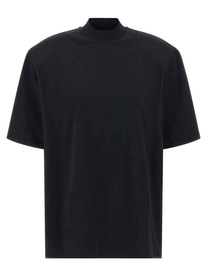 The Attico Maxi Shoulder Strap T-shirt - Black | ef6147a45c2c563eff088e8dc4da8439c6b3bc83