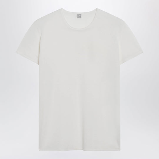 Ecru Silk Crêpe T-Shirt