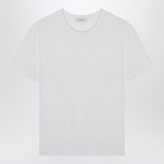 White Organic Cotton-Blend T-Shirt