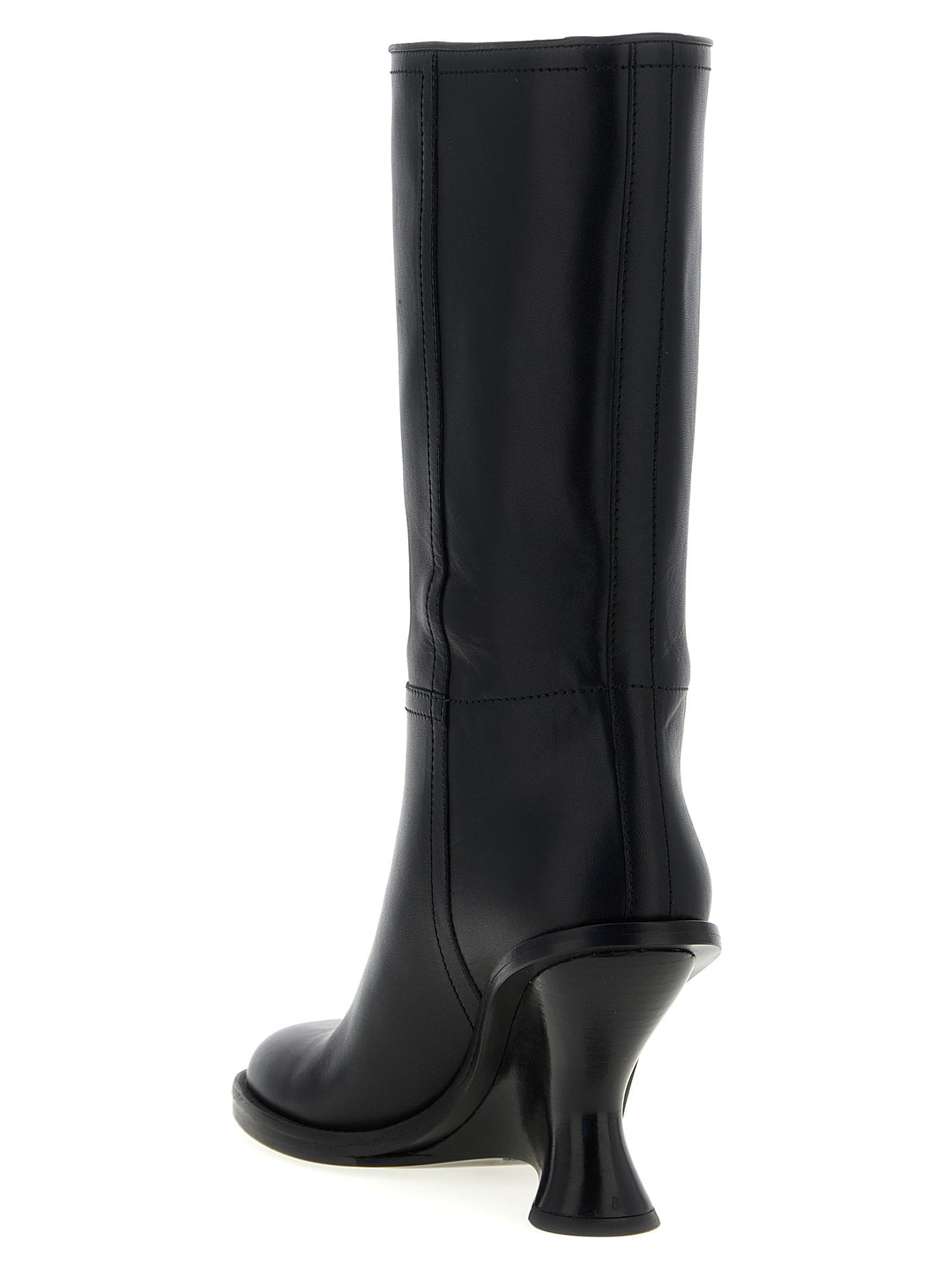 Dries Van Noten  Curved Wedge Heel Boots Boots and Ankle Boots - Black | b2ba6ba3a15cc98b02468ceb938d44a11b36c089