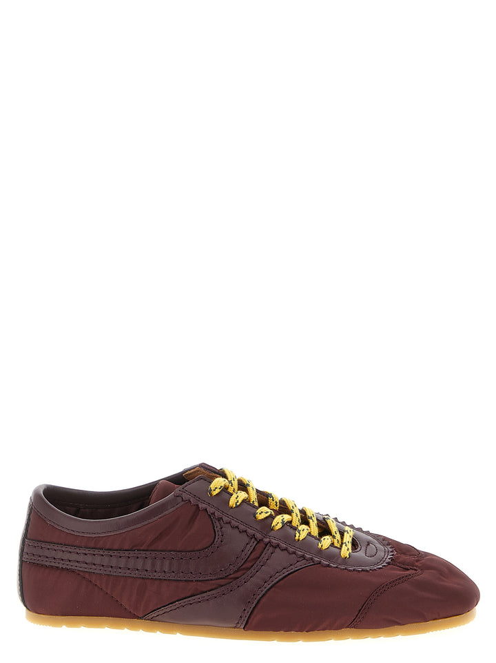 Dries Van Noten  Nylon Sneakers - Bordeaux | c02b1080424fada0ade0e2c1cd6d78368c0f92f4