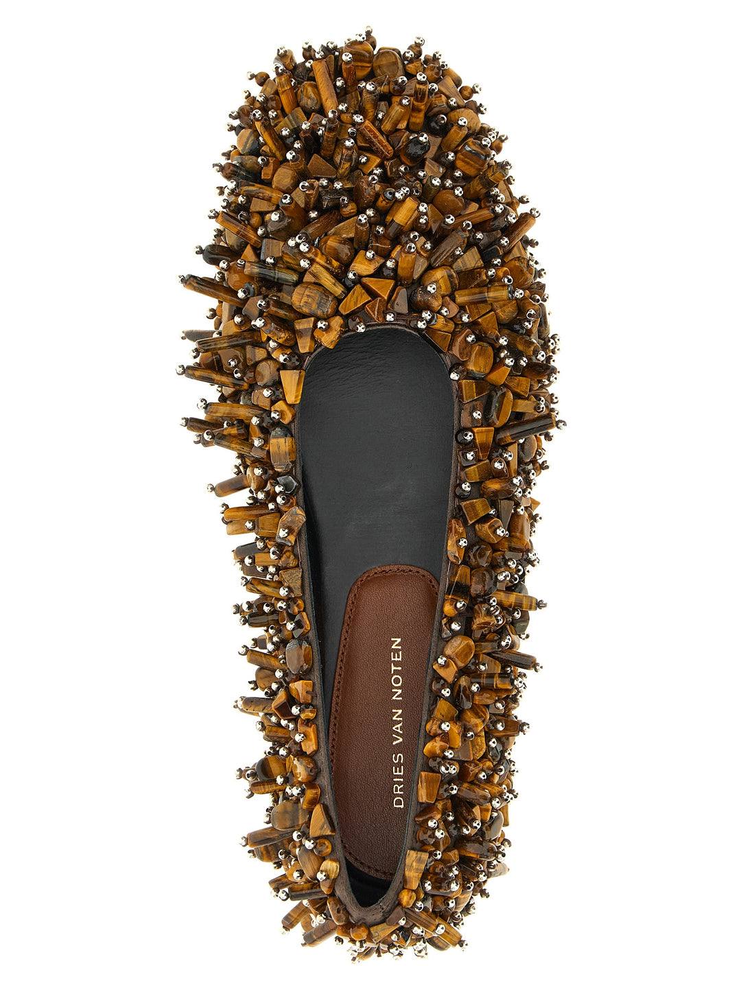 Dries Van Noten  Beaded Ballet Flats Flat shoes - Brown | 505653016426e52f501e0e0bb647237d707e65be