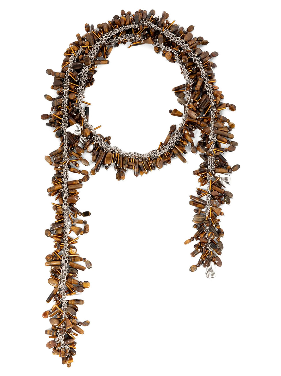 Dries Van Noten  Embroidered Scarf Jewelry - Brown | baa07aca1e9b85af9502fc210f4866664fcefb7d