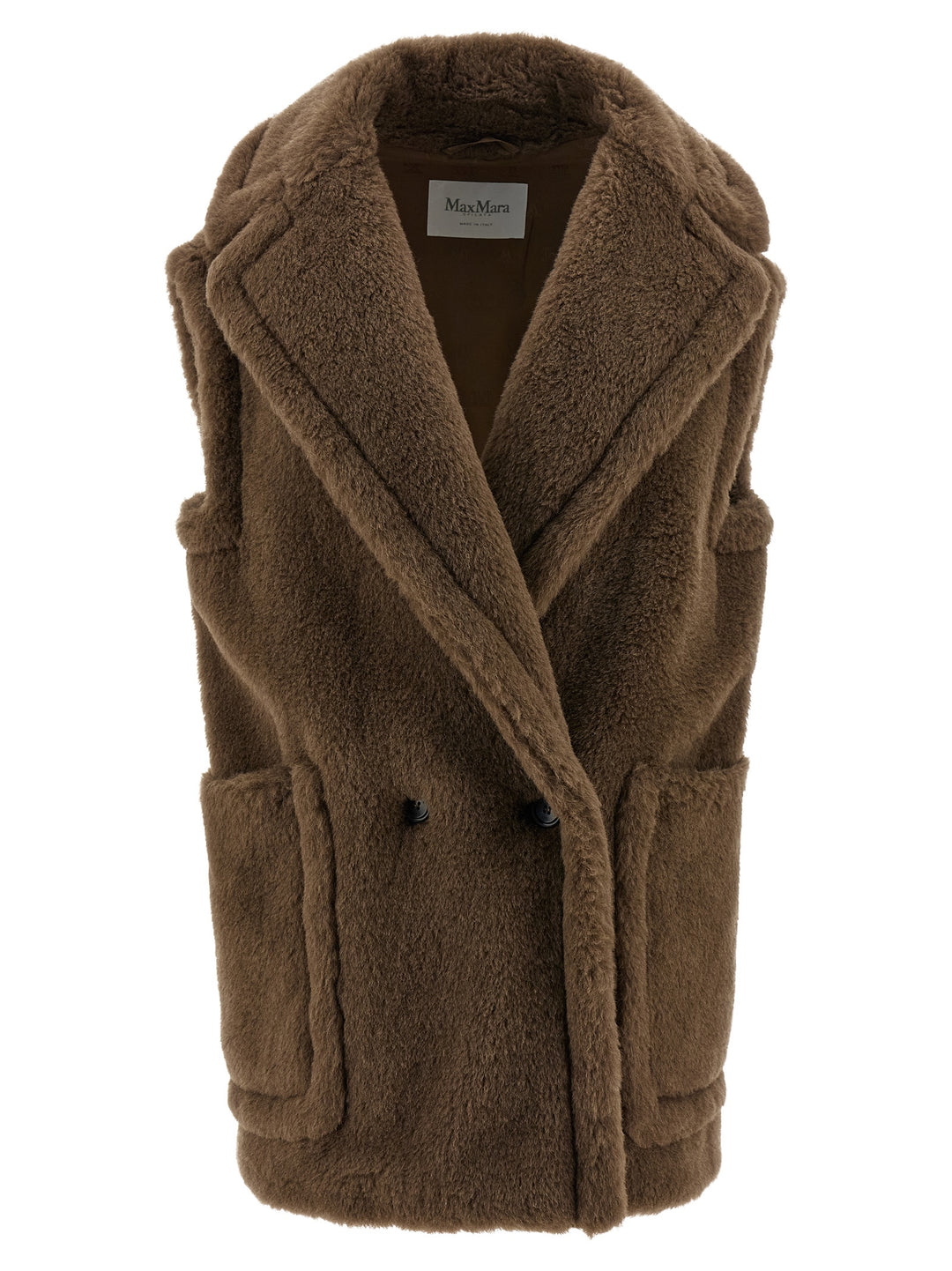 Max Mara Bormida1234 Gilet - Brown | 7a07308f7397100e992db7579aeb8db4cbf57d5c