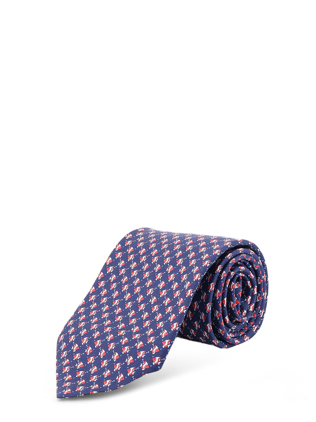 Ferragamo Ties - Blu scuro rosso | 0595a41e78f18fce167f85e9700b838057ce3ba7