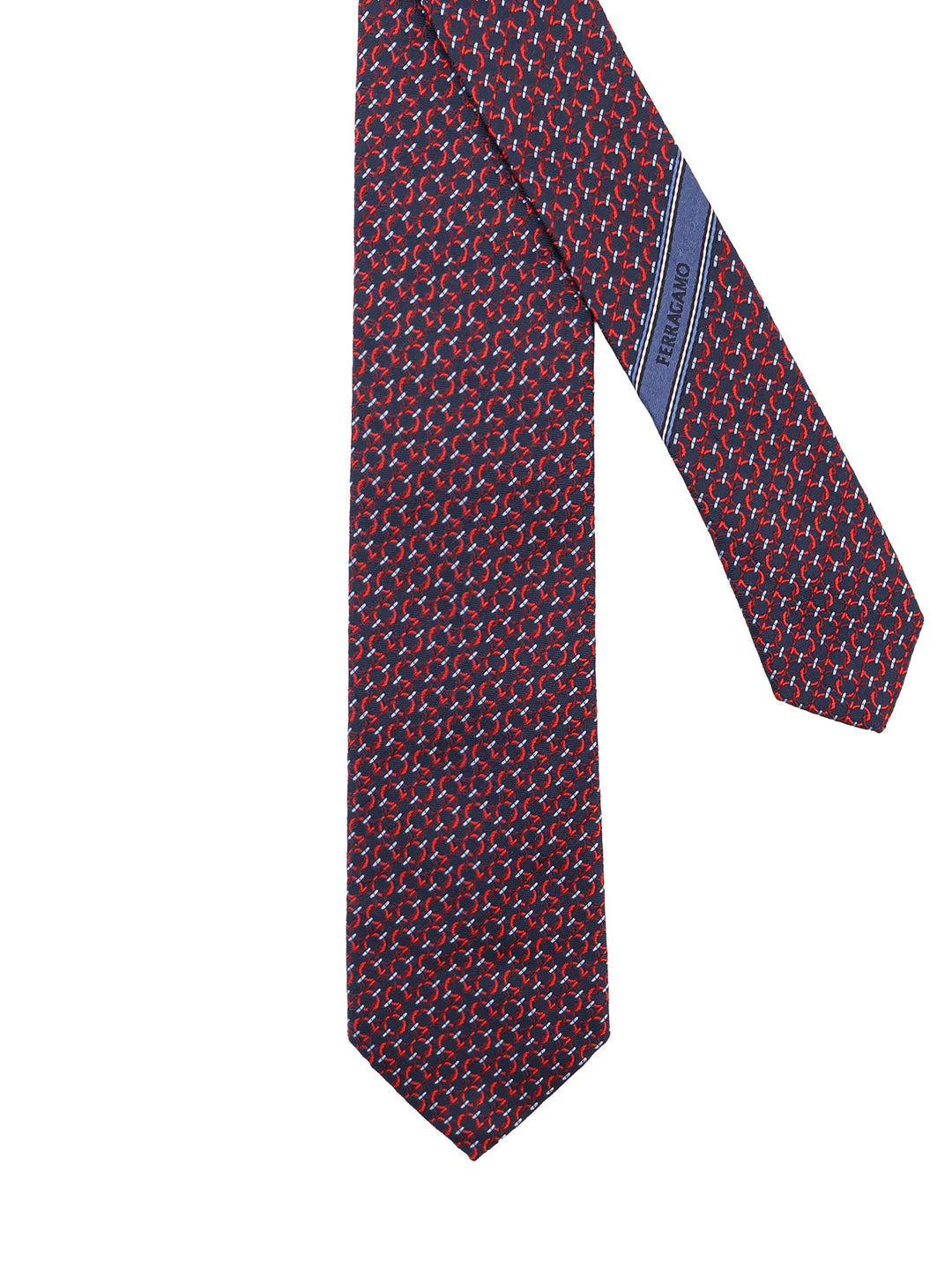 Ferragamo Ties - NAVY ROSSO | 3cfafbf938fc2c712f3429054f77b4f0bffe09f4
