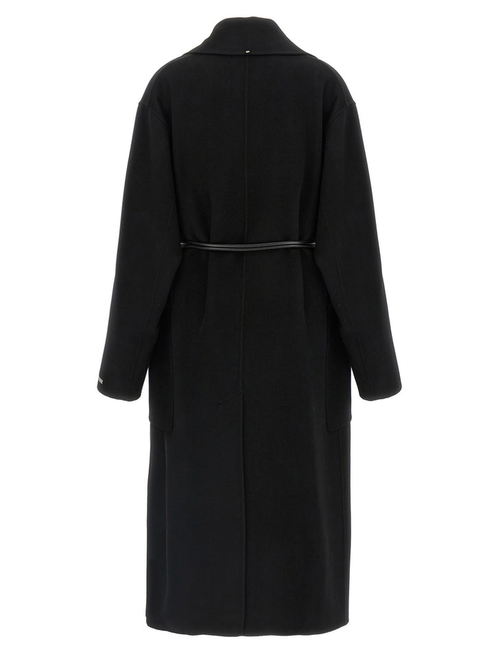 Sportmax Abate Coats and Trench Coats - Black | c198af58b4ba08bf21c6f44847eb449440b49686