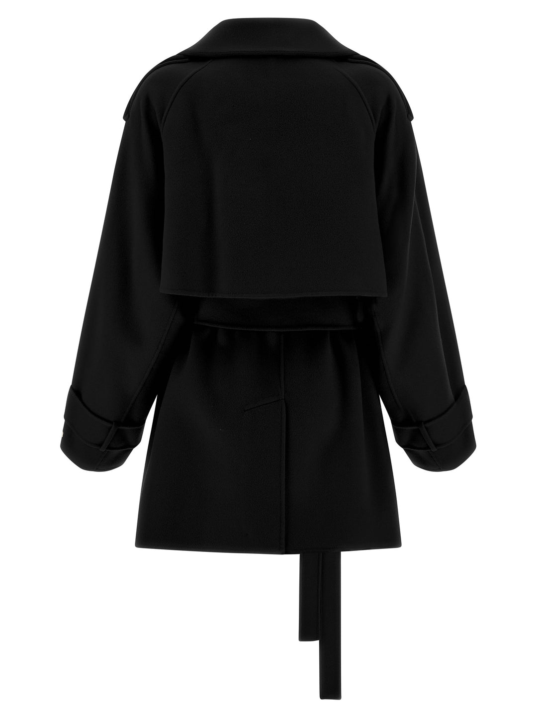 Sportmax Bouquet1234 Coats and Trench Coats - Black | 46a940af65e6856e824b296e29904c0c52084842