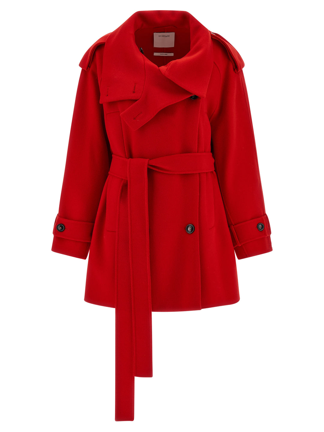 Sportmax Bouquet1234 Coats and Trench Coats - Red | 09130c7a630c87fa8521f9f472076a4dfefd9914