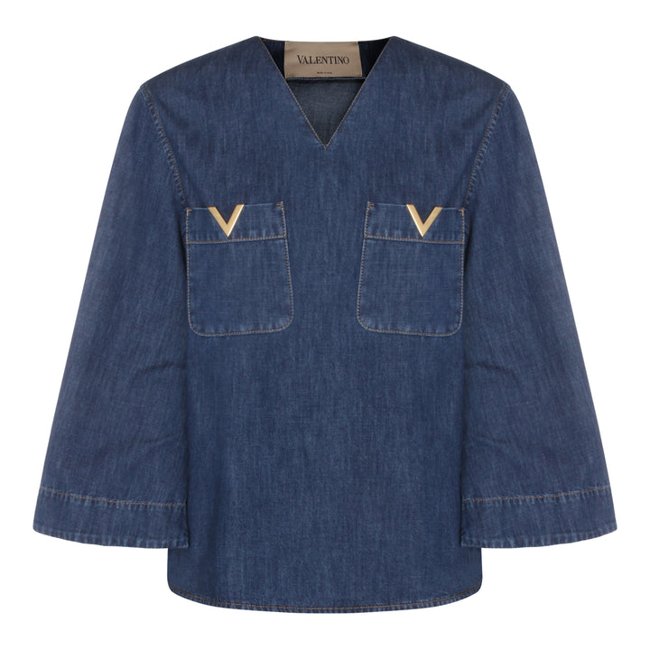 Valentino Top - MEDIUM BLUE | 59a8e64dae69a7892b17d75016546c4aa51fa9fa