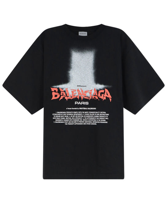 Cotton T-Shirt With Front Logo Print