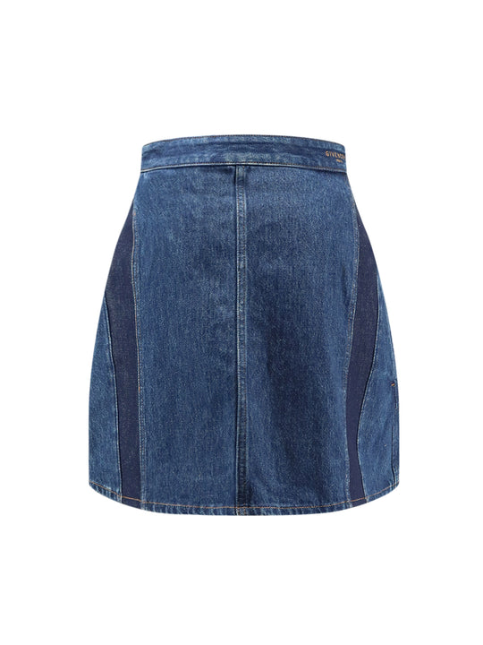 Cocoon Denim Blue Mini Skirt