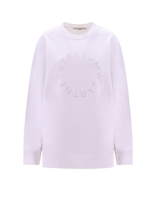 Sustainable Cotton Sweatshirt With Frontal Logo